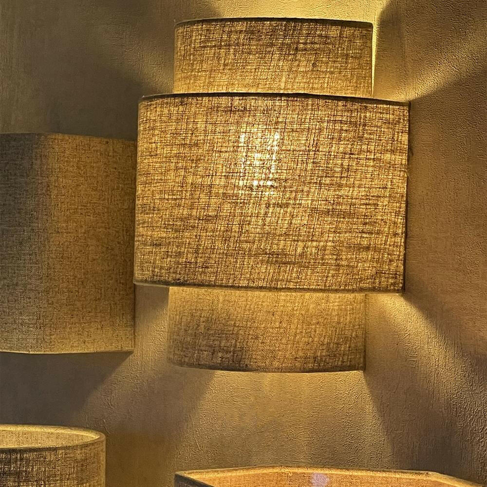 Wandlamp Solaire Linnen Met Snoer