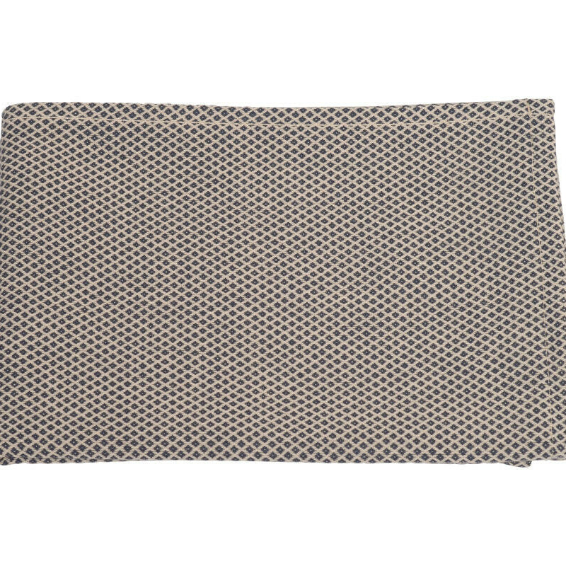 Theedoek Fantasy Ecru/Donker Grijs