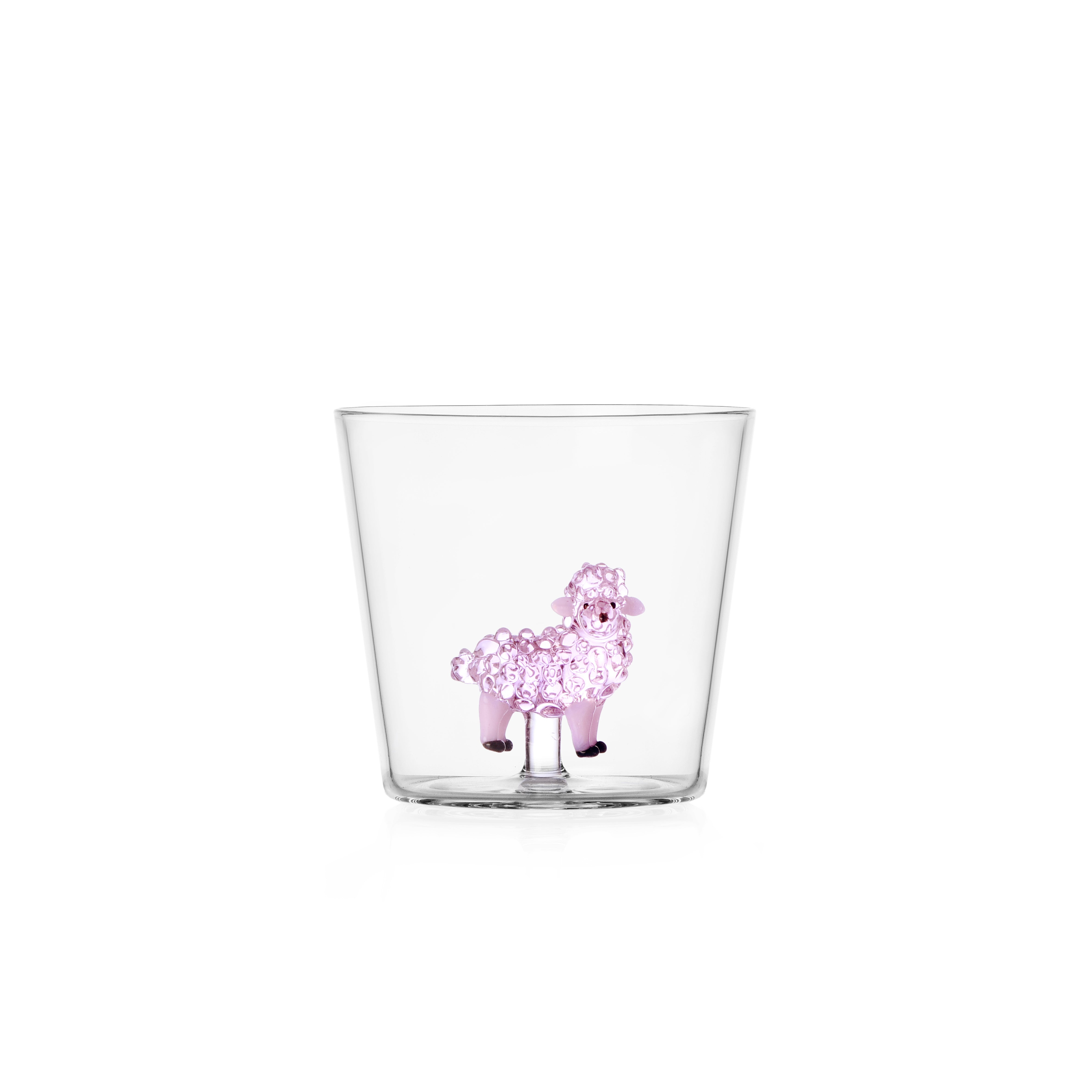 Ichendorf Milano Pink Sheep tumbler glas – speels design drinkglas