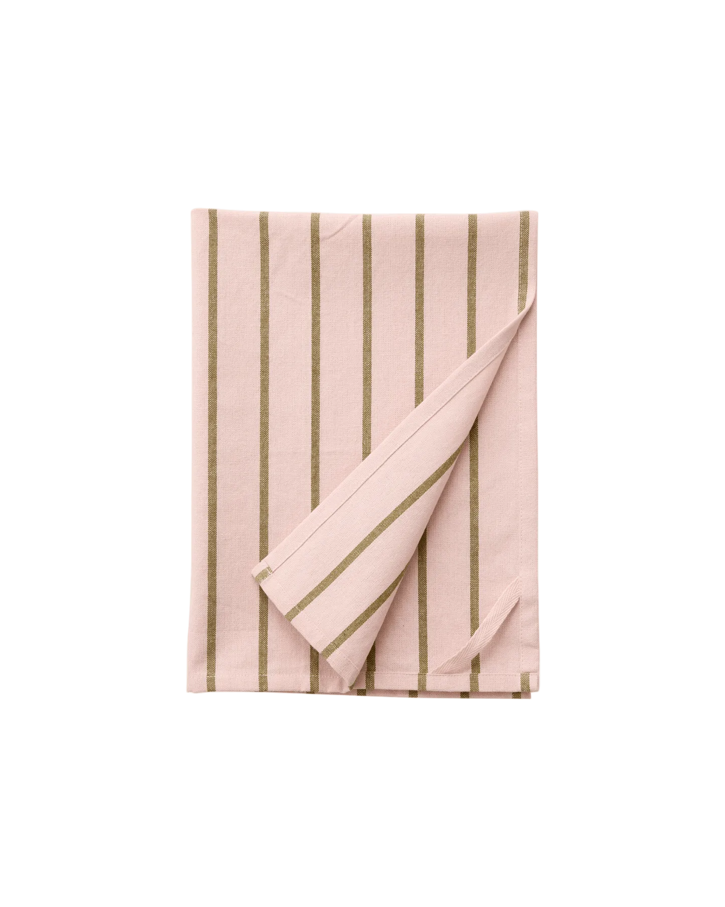 Nordal Kinu theedoek gestreept groen en roze – katoen theedoek