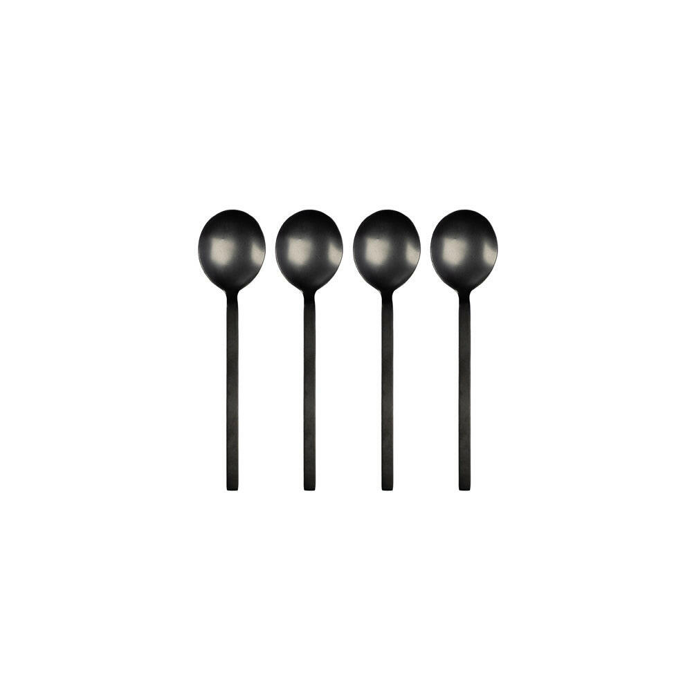 Koffielepeltjes Charlot Set Van 4 Black Koffielepels