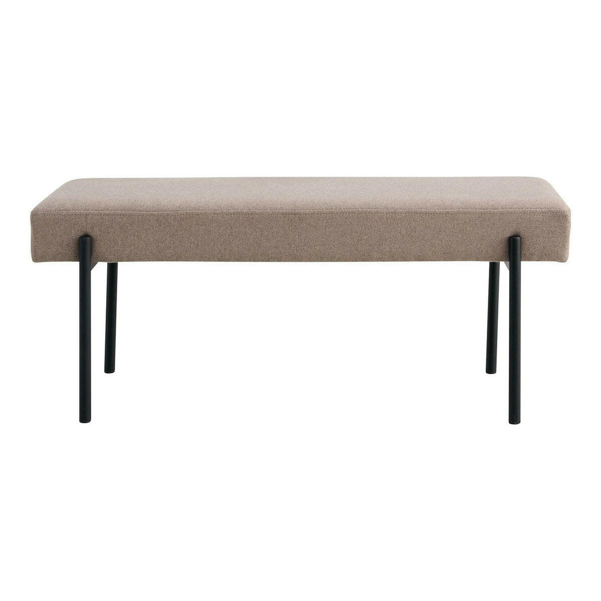 Swindon Bench - Bank Steen Met Zwarte Poten 100X36X42 5 Cm Hn1231