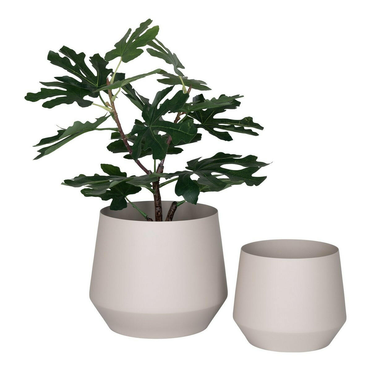 Trofa Flower Pot - Bloempot Staal Zand Set Van 2