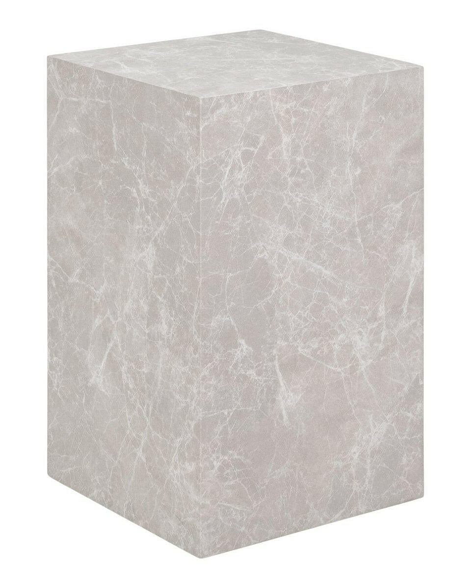 Prague Side Table - Bijzettafel Marmerlook Beige 30X30X50 Cm