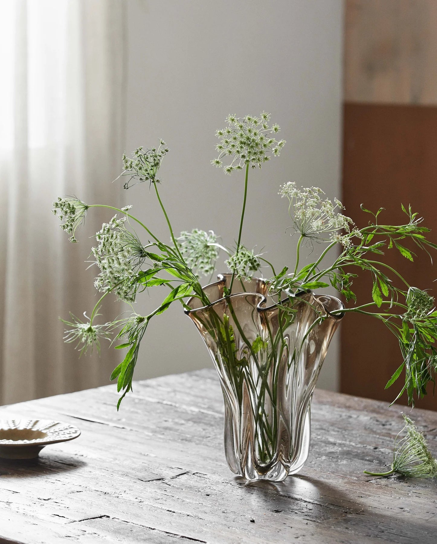 Nordal Komnio Vase Light Brown – keramische vaas lichtbruin