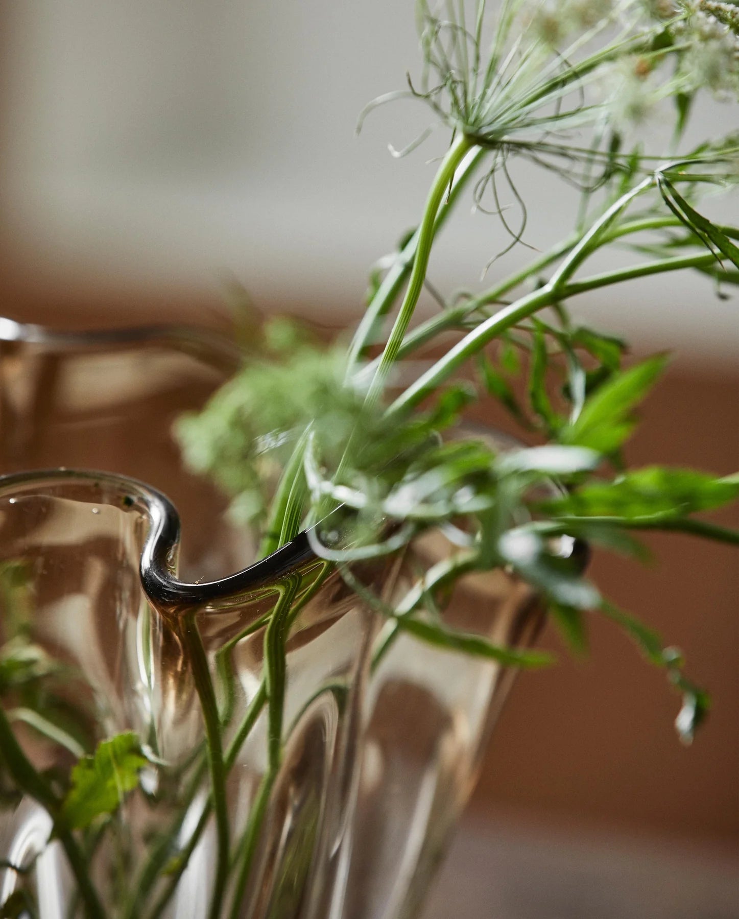 Nordal Komnio Vase Light Brown – keramische vaas lichtbruin