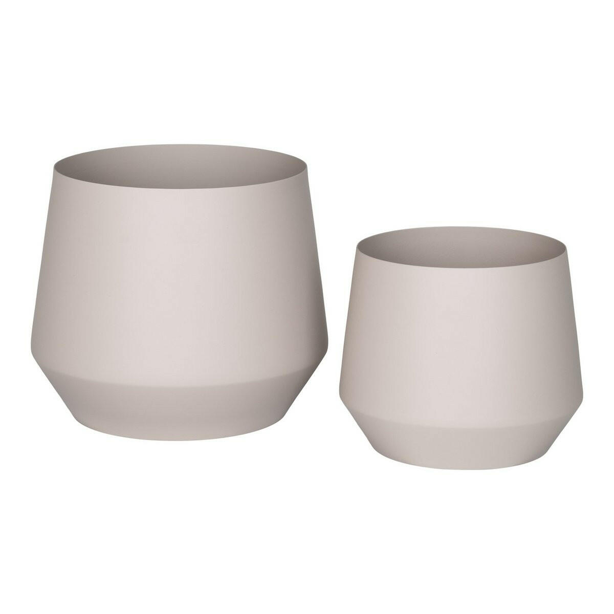 Trofa Flower Pot - Bloempot Staal Zand Set Van 2