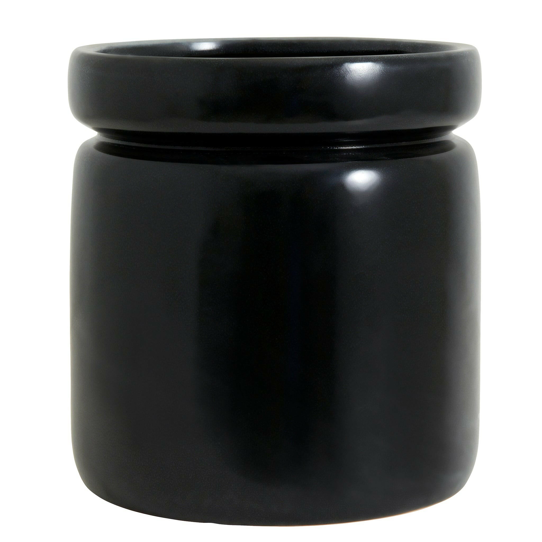 Bloempot Isa Zwart L