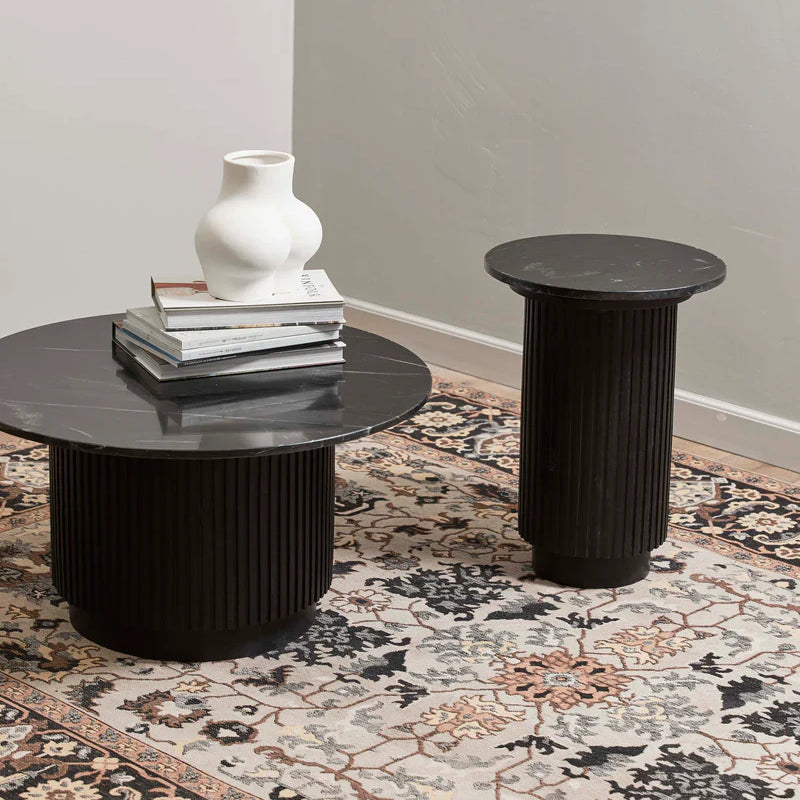 Erie Salontafel Zwart 75Cm Bijzettafel