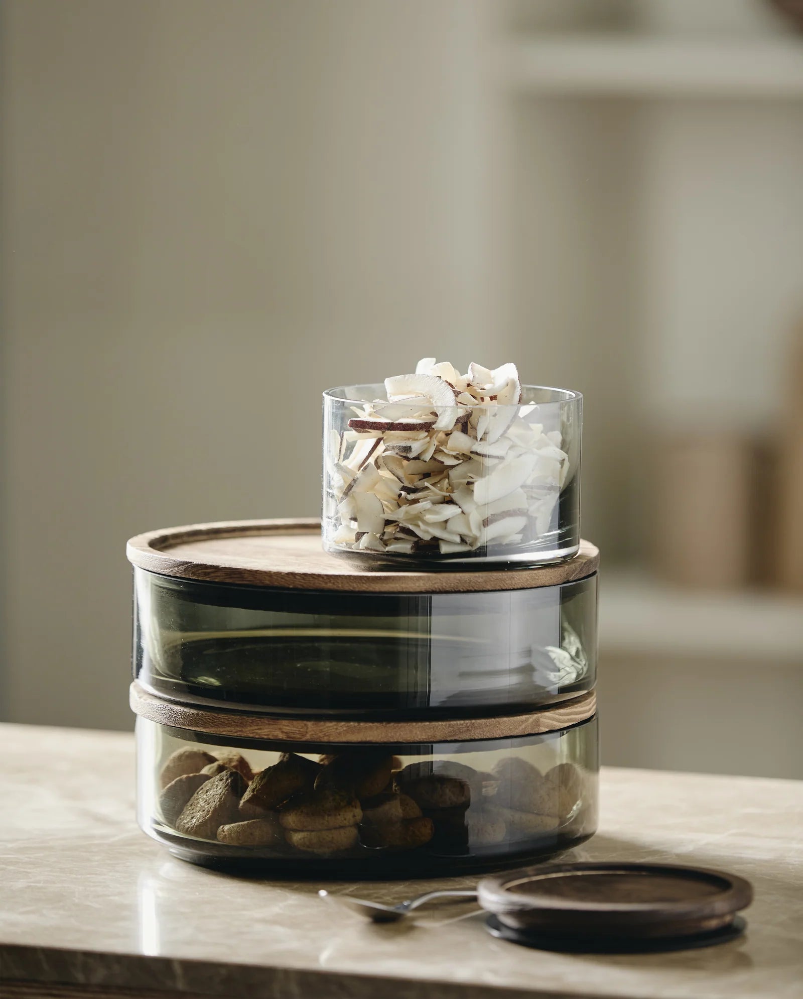 Exclusieve Nordal voorraadpot van topkwaliteit, perfect voor stijlvolle en luxe keukenopslag