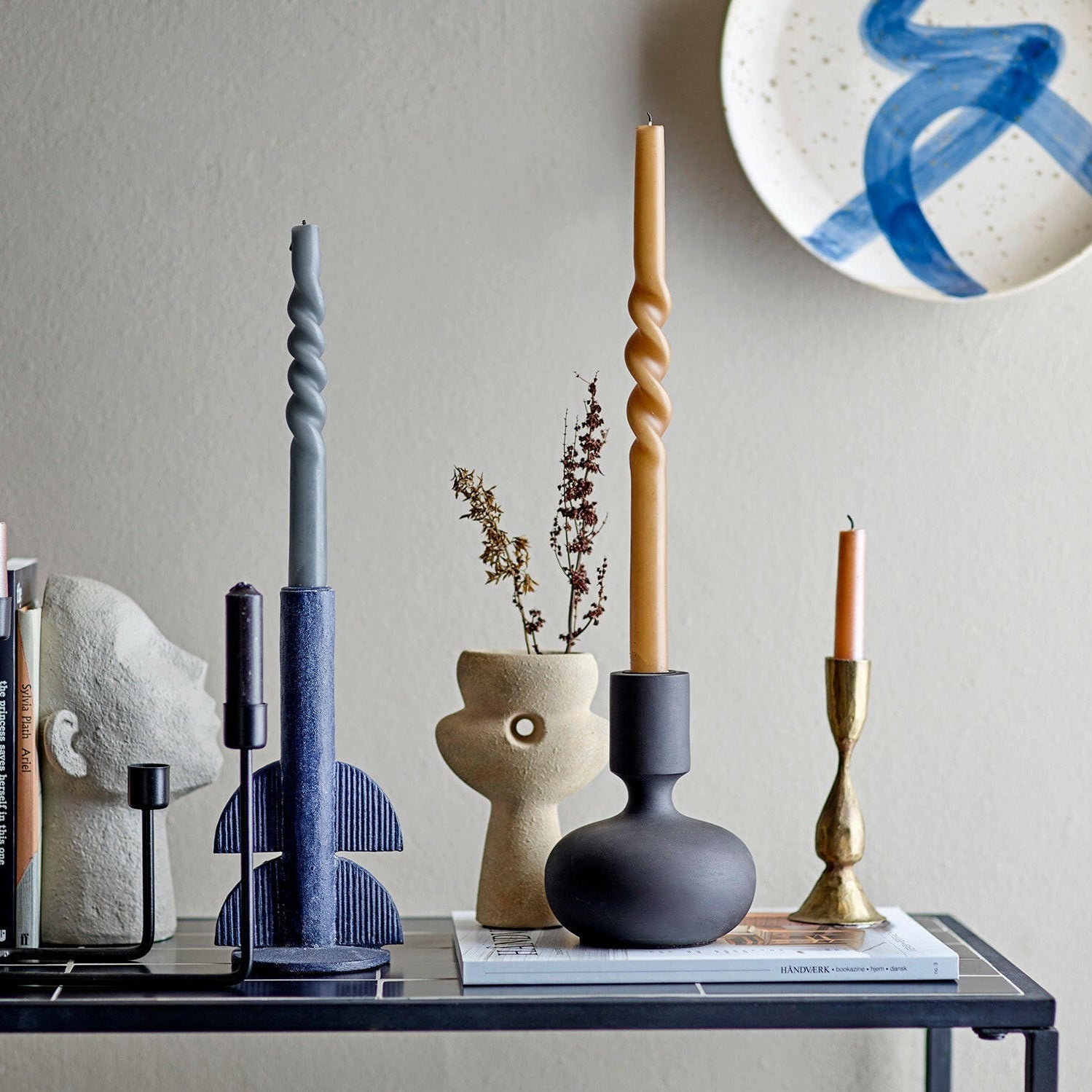 Hafi Kaarsstandaard Zwart