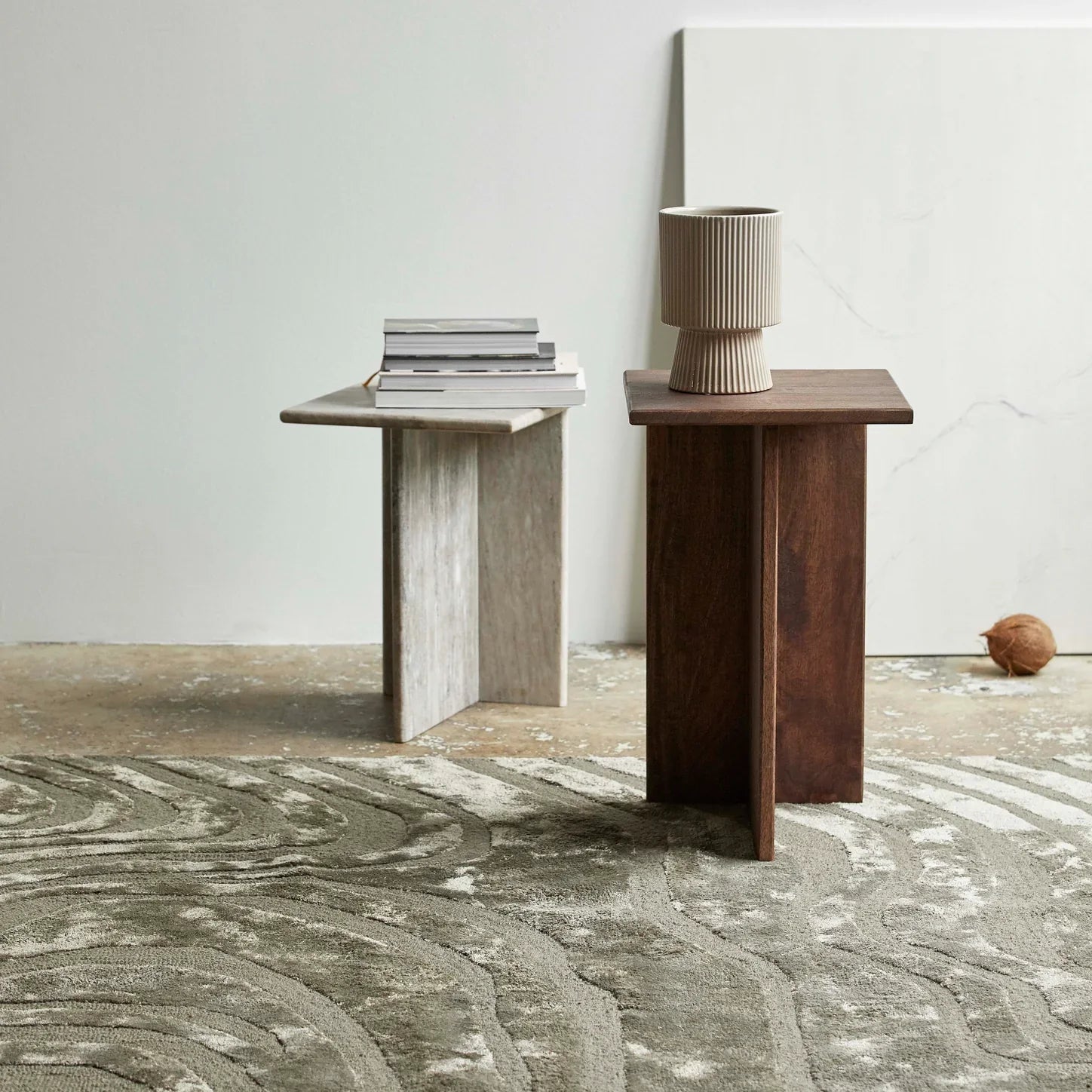 Glina Bijzettafels Set Van 2 Bijzettafel