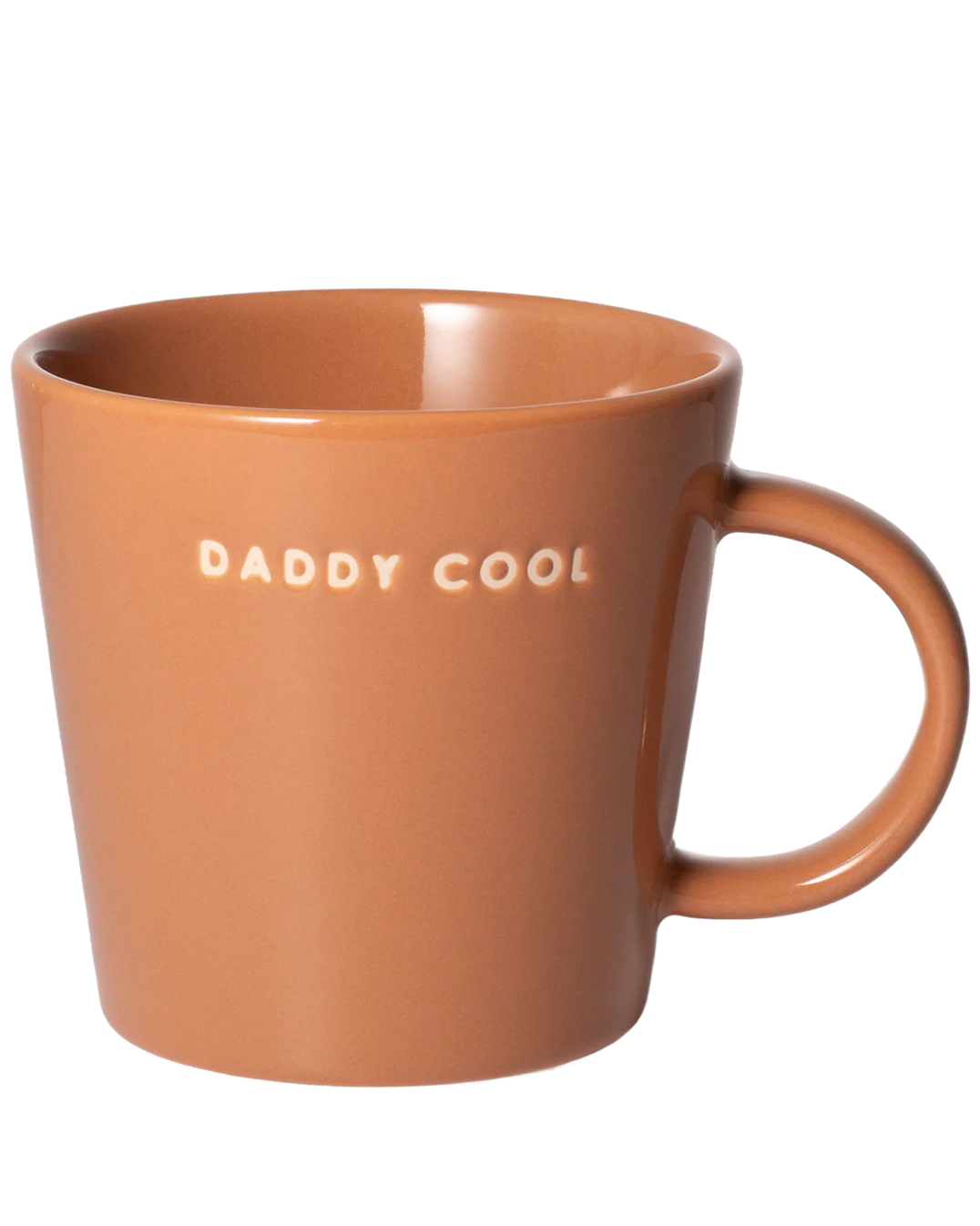 Vondels terracotta ceramic tea cup Daddy Cool 350 ml – mok