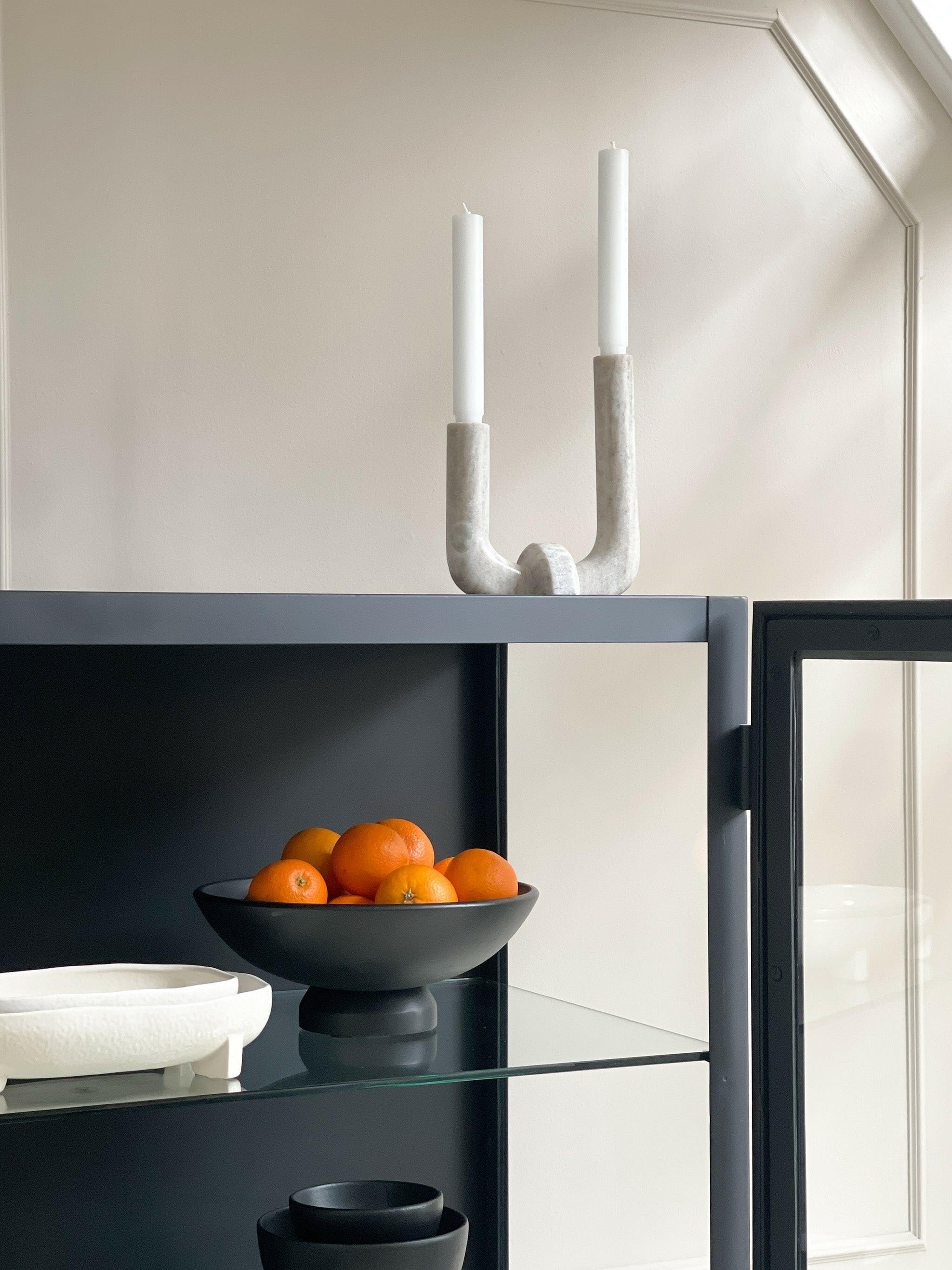 Vaca Kaarsstandaard Marmer