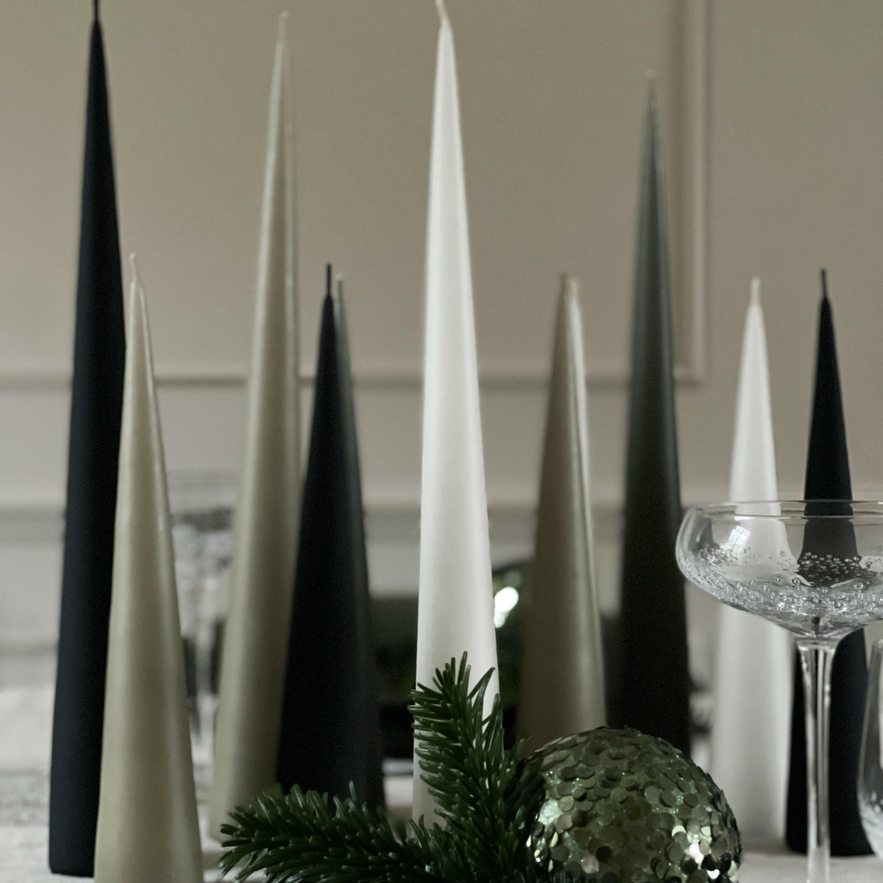 Cone Kaars Green Soil || 2 Maten