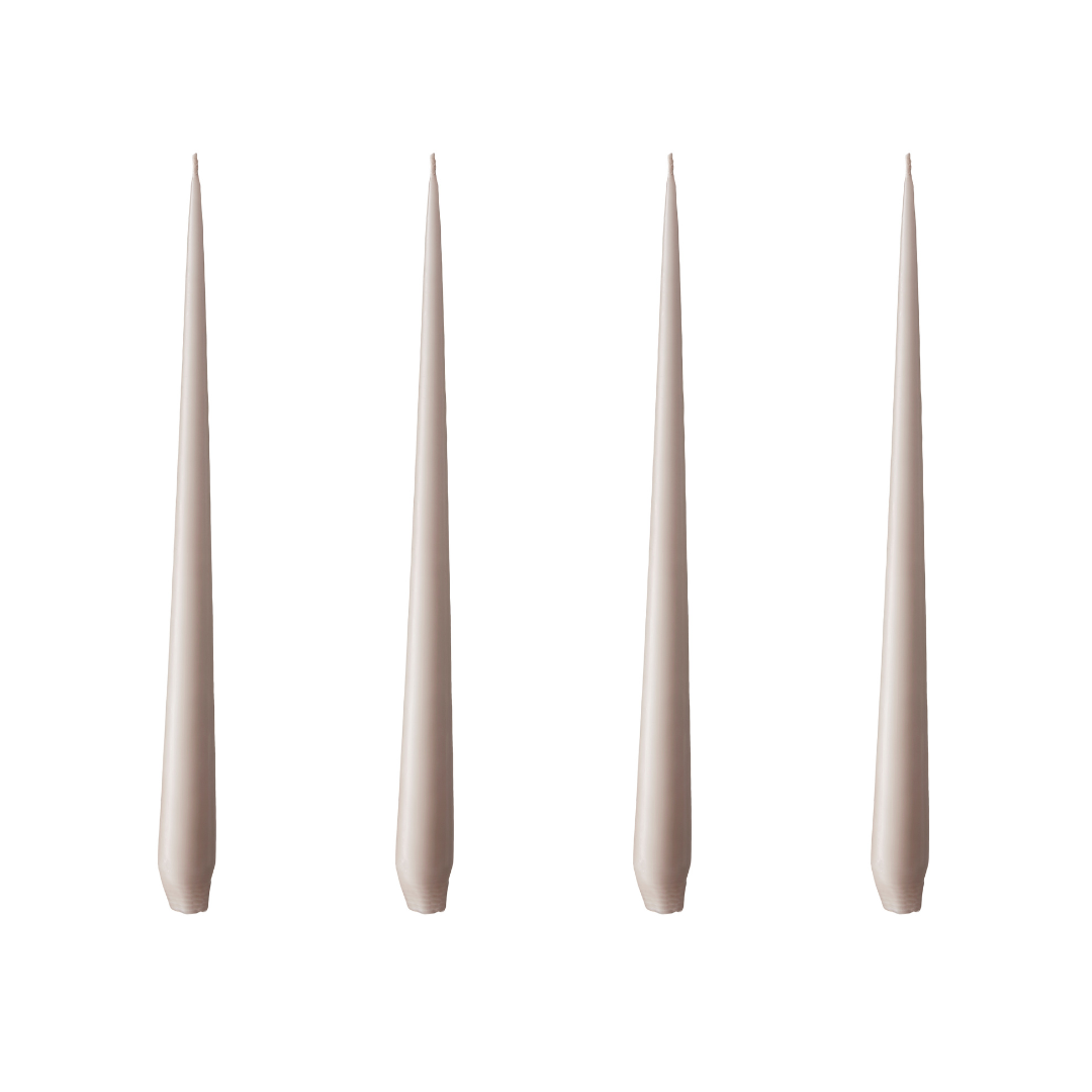 Taper Kaars 32Cm Linen Grey 4-Pack
