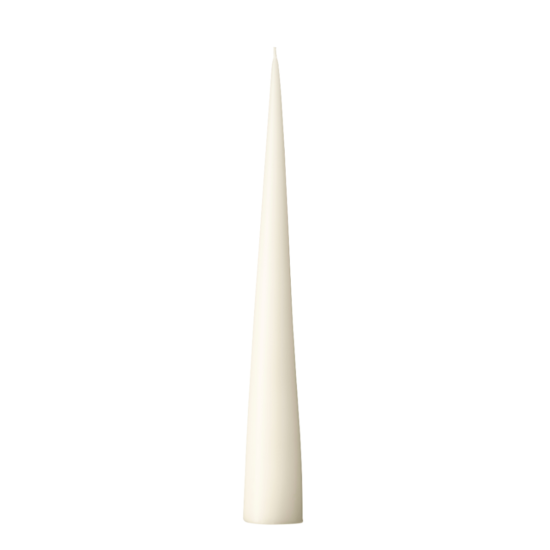Cone Kaars Ivory || 2 Maten