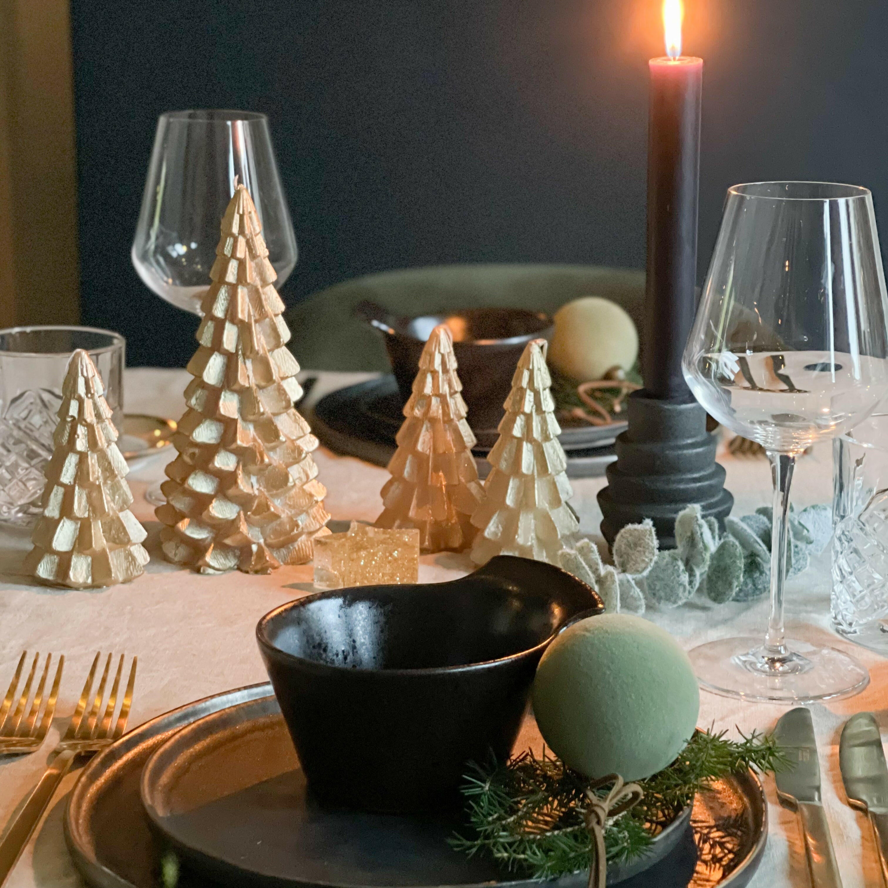 Kerstboom Goud Groot Kaars