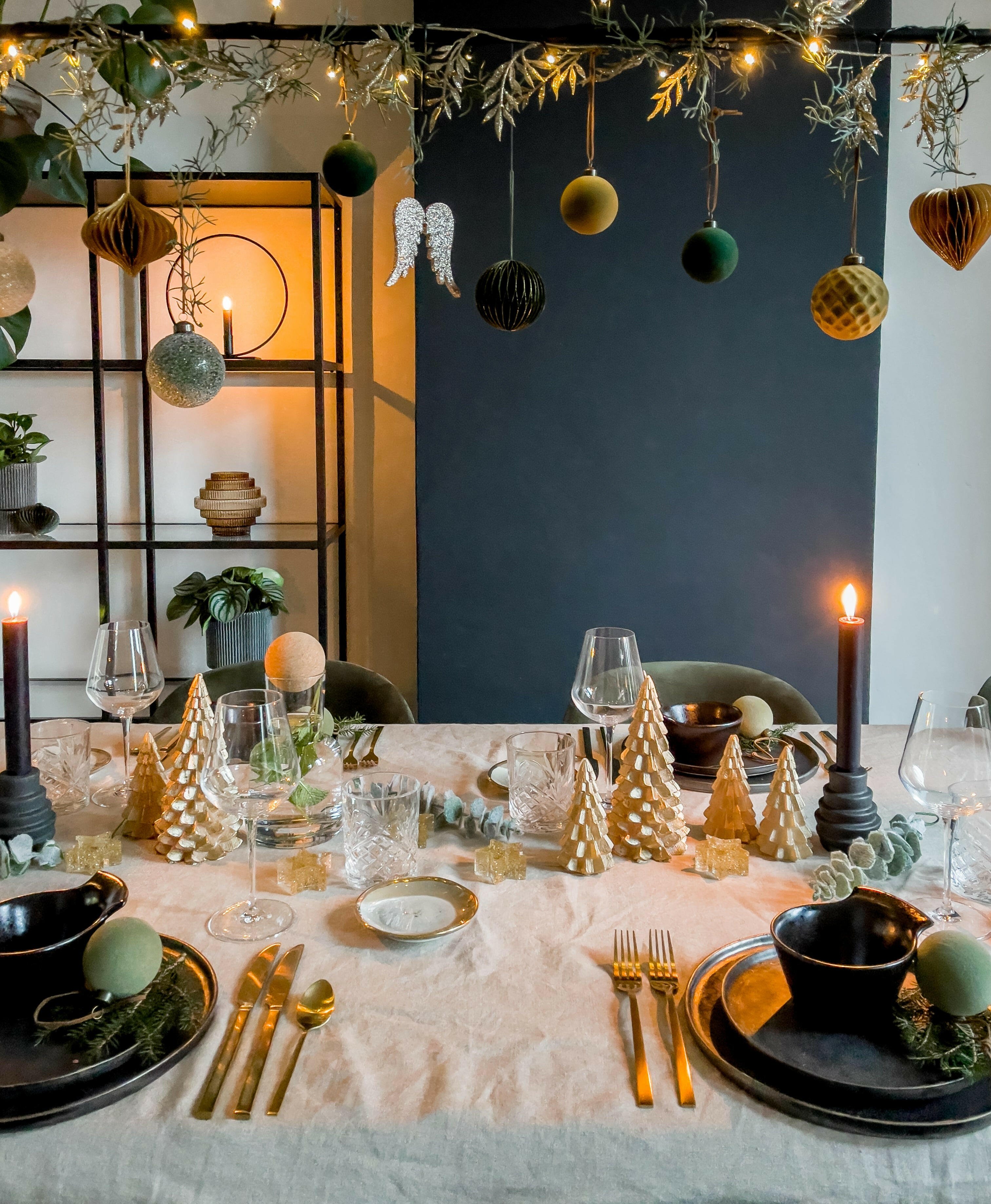 Kerstboom Goud Klein Kaars