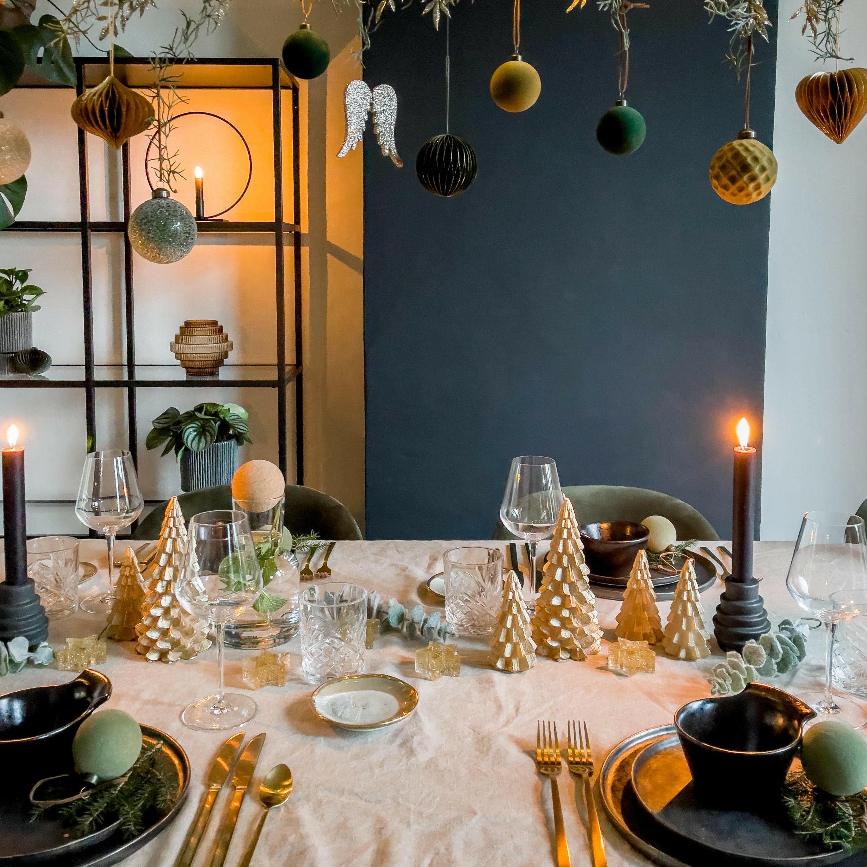 Kerstboom Goud Groot Kaars