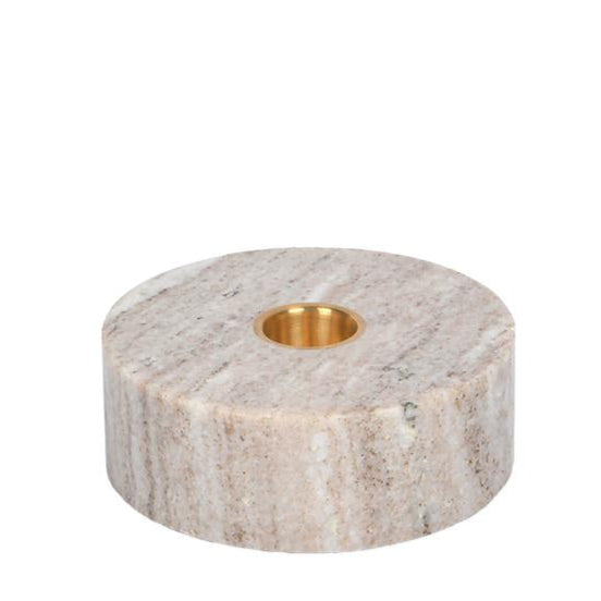 Marmeren kaarsstandaard voor dinerkaarsen