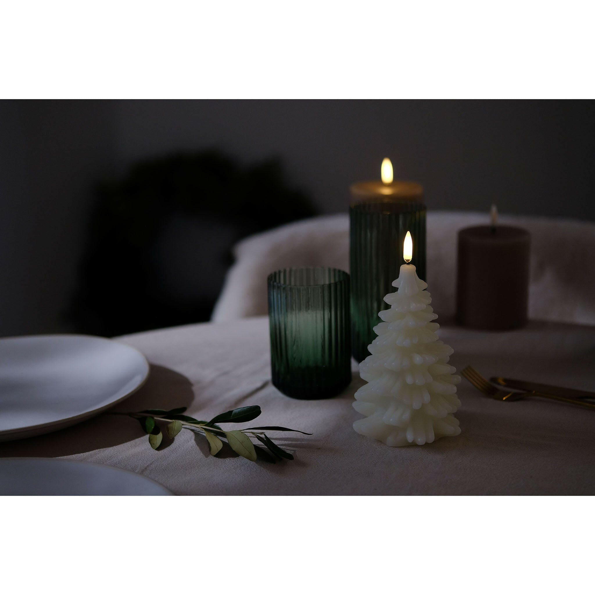 Led Kaars Kerstboom Large Waxinelicht