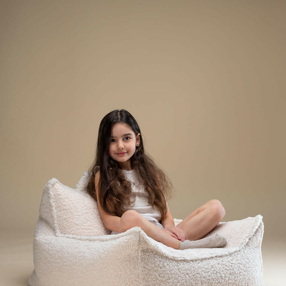 Crème Witte Zitzak Stoel