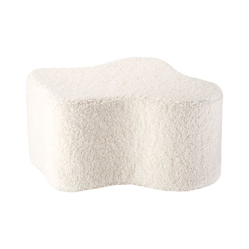 Cream White Cloud Pouffe