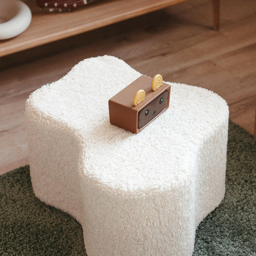 Cream White Cloud Pouffe