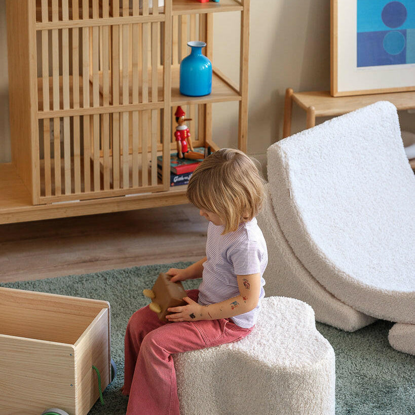 Cream White Cloud Pouffe