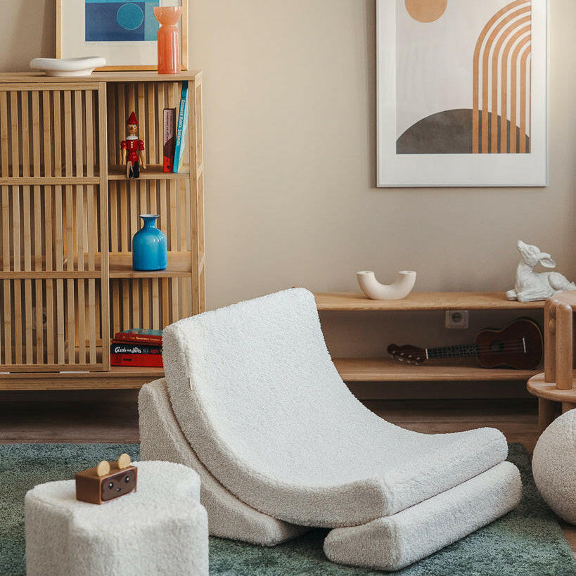 Cream White Cloud Pouffe