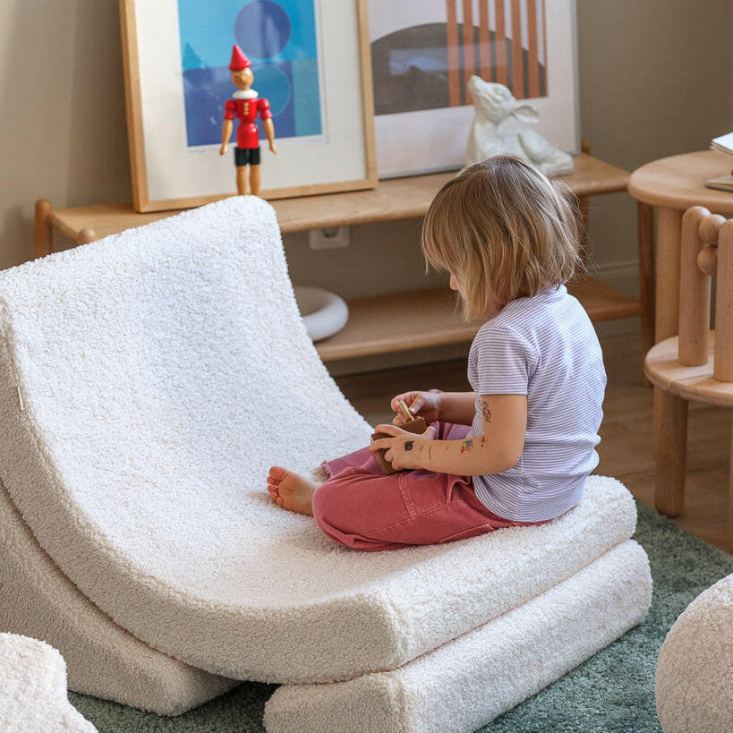 Cream White Moon Chair