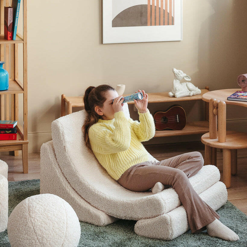 Cream White Moon Chair