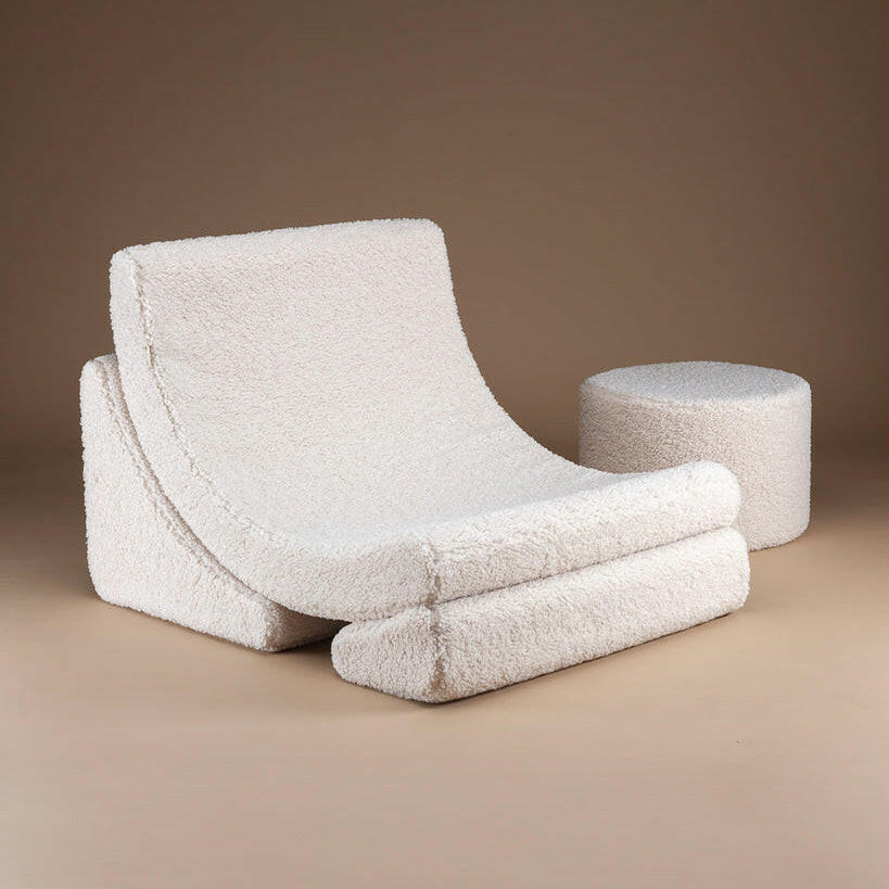Cream White Moon Chair