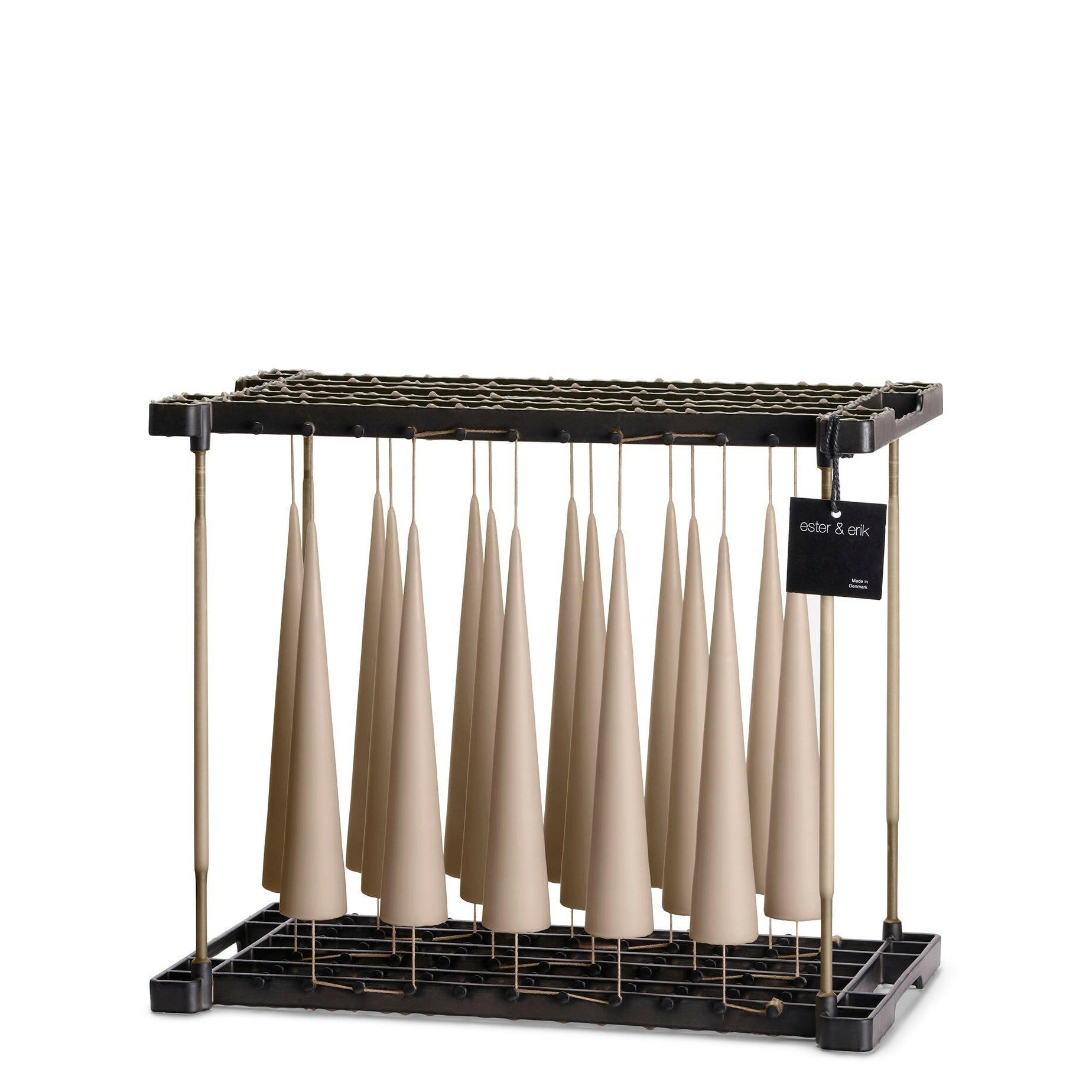 Cone Kaars Nougat Note || 2 Maten 25Cm