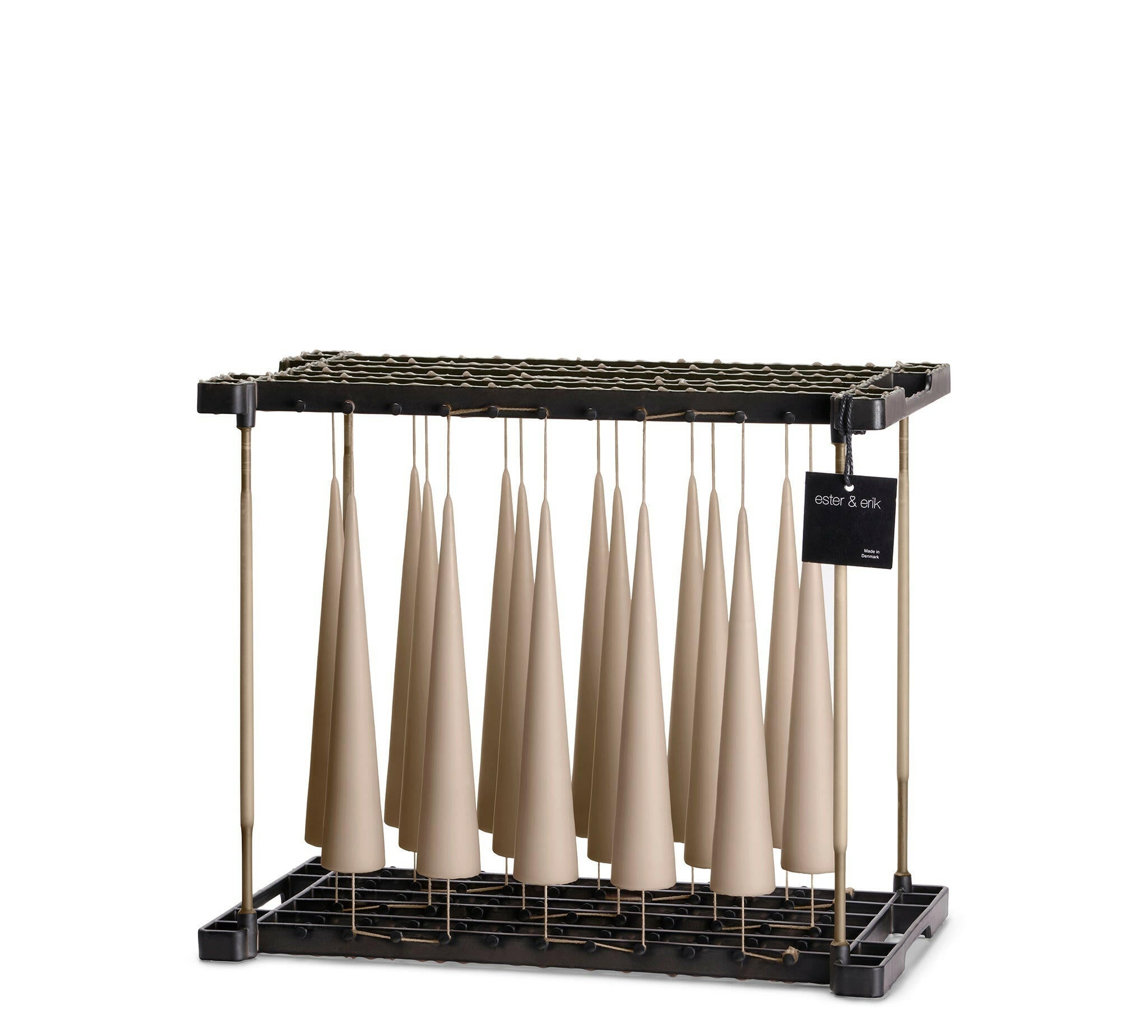 Cone Kaars Nougat Note || 2 Maten 25Cm