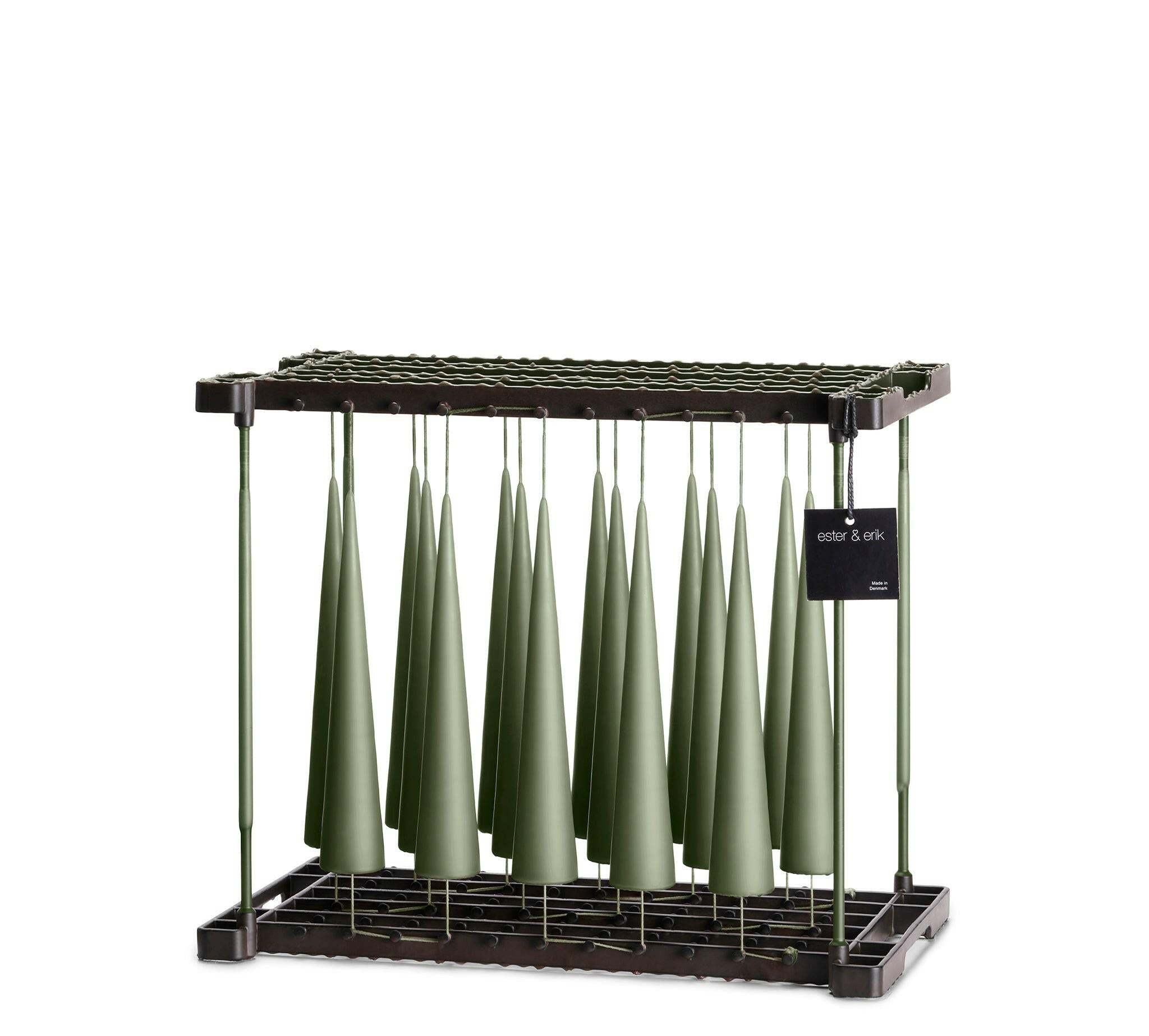 Cone Kaars Green Soil || 2 Maten 25Cm
