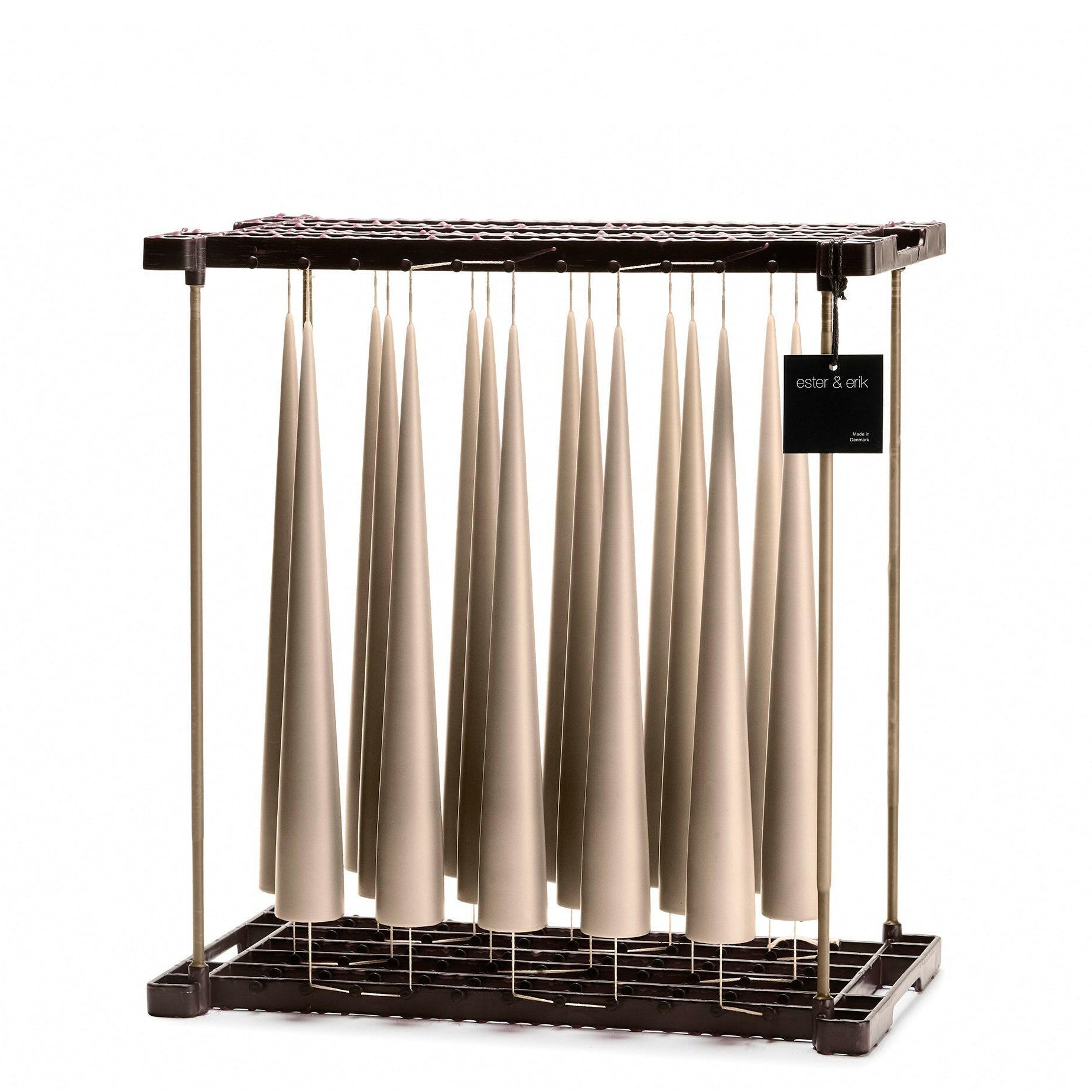 Cone Kaars Nougat Note || 2 Maten 37Cm