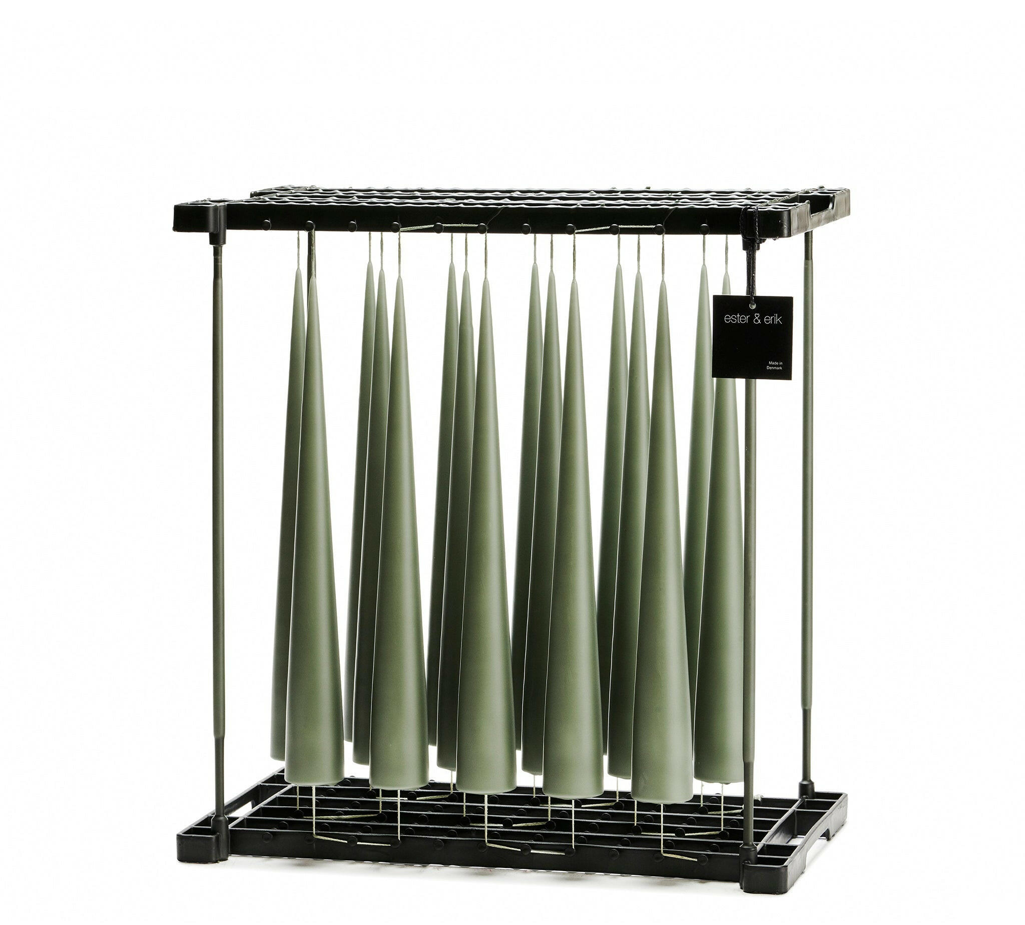 Cone Kaars Green Soil || 2 Maten 37Cm
