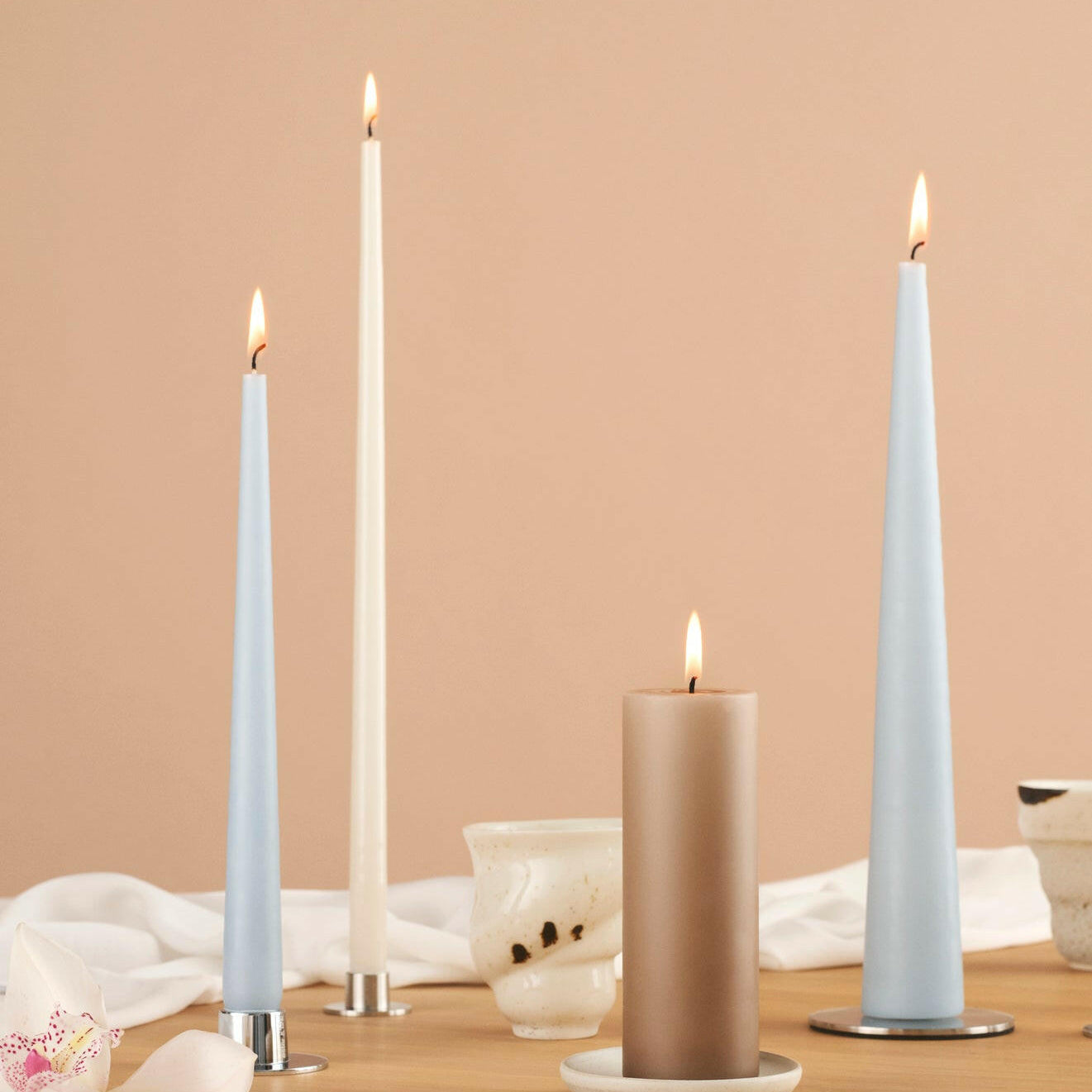 Taper Kaars 32Cm Nougat Note 4-Pack