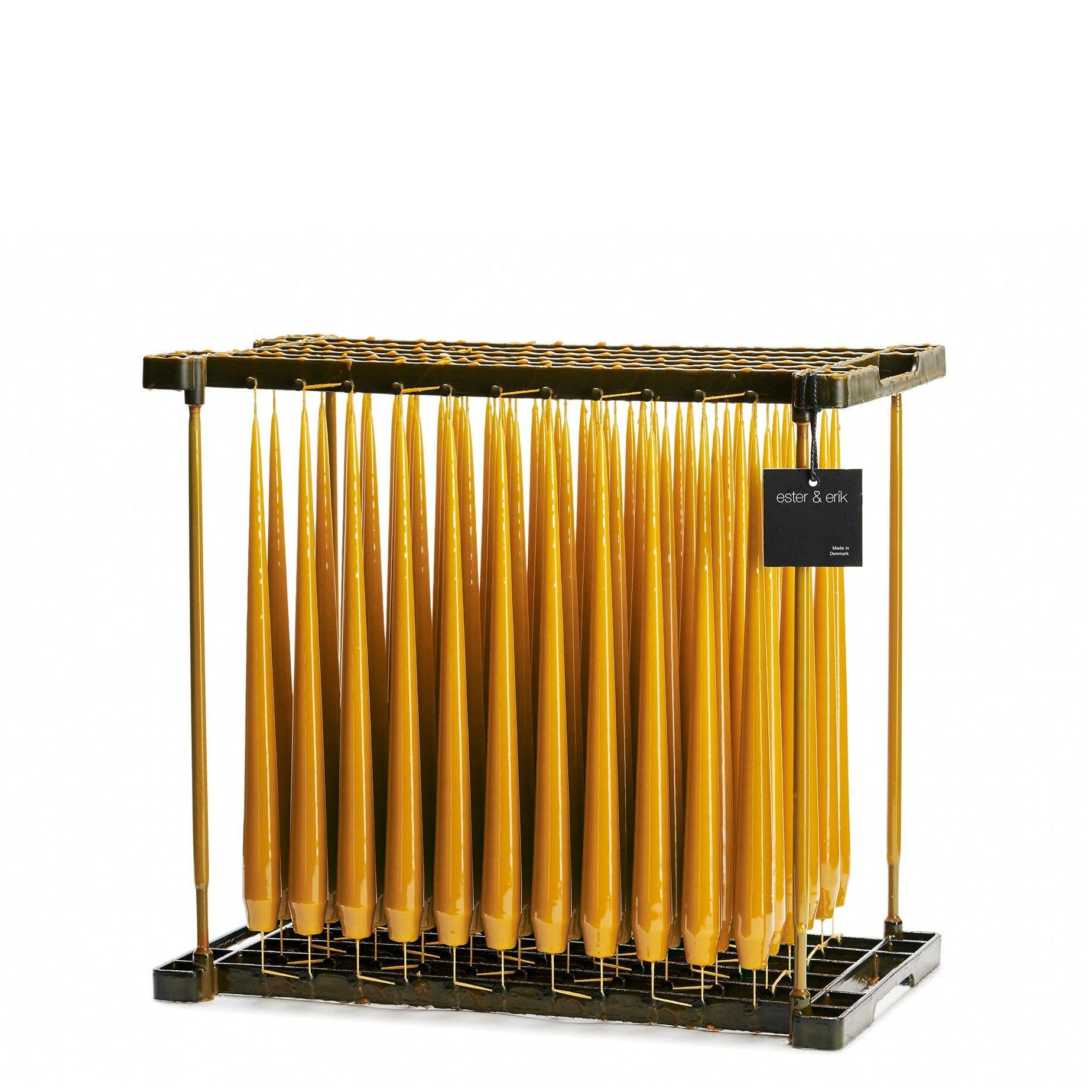 Taper Kaars 32Cm Warm Amber Gelakt 4-Pack