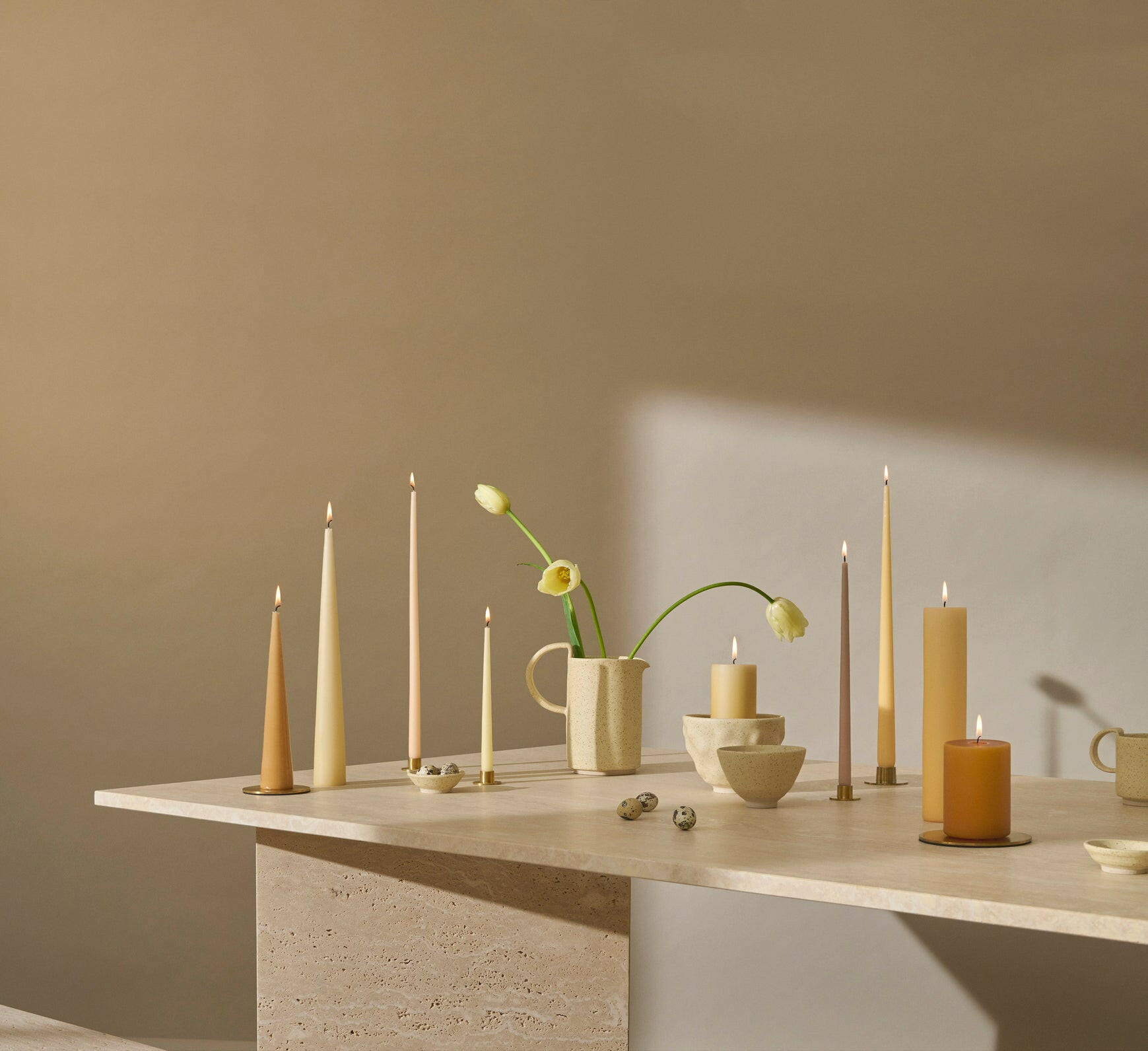 Taper Kaars 32Cm Almond Butter 4-Pack