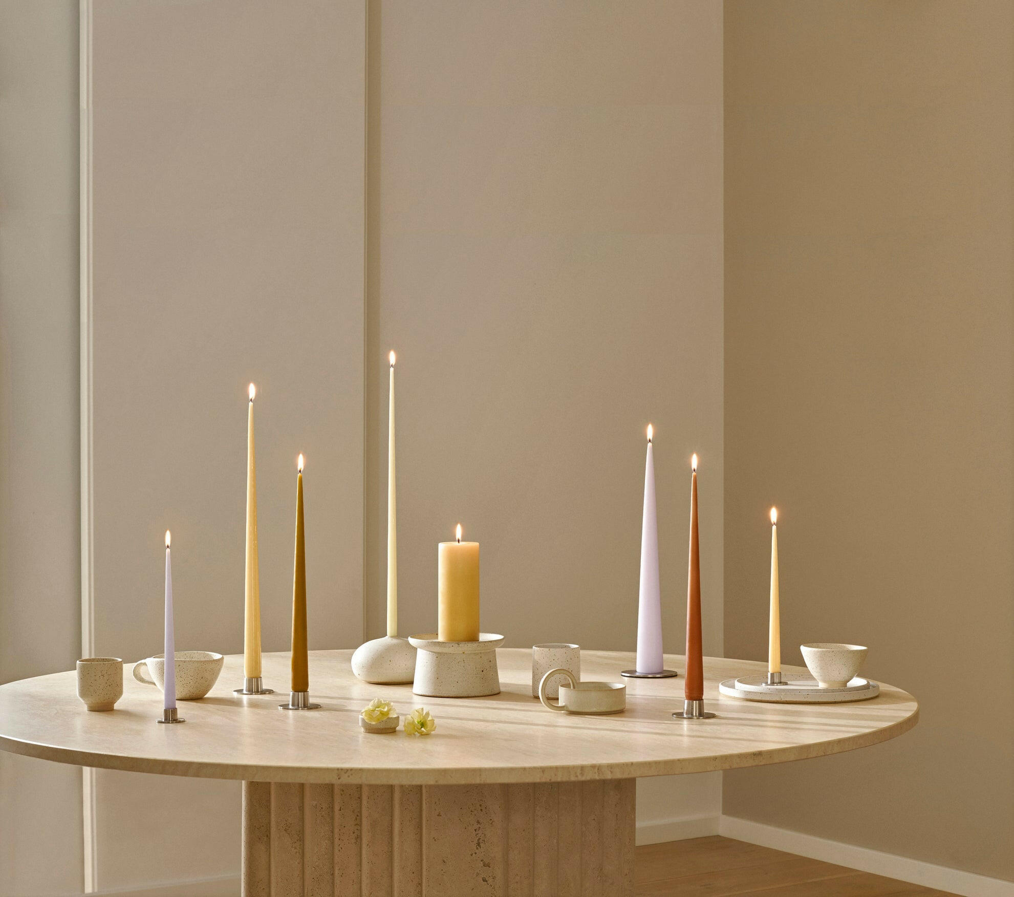 Taper Kaars 32Cm Raw Toffee 4-Pack