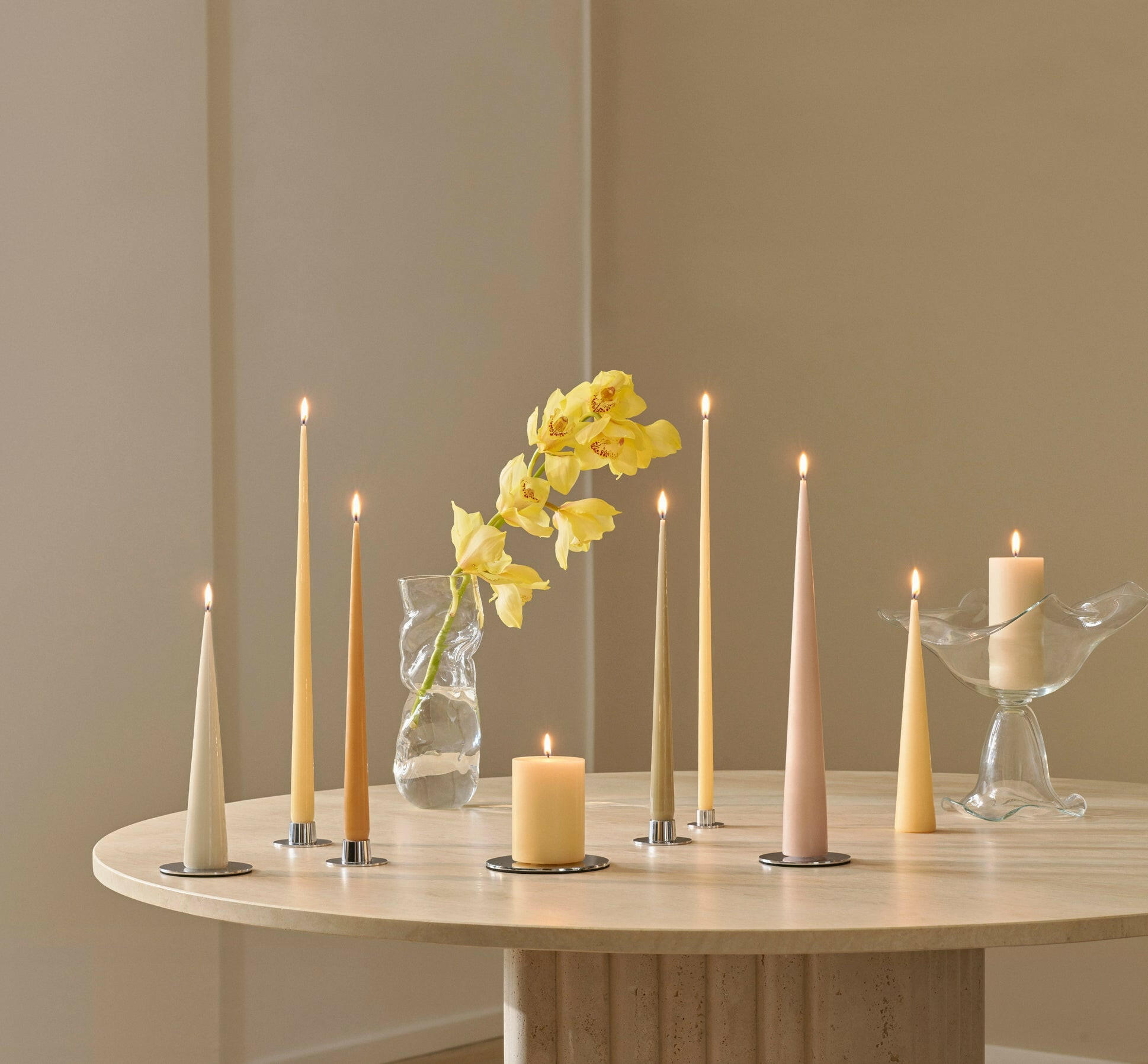 Taper Kaars 32Cm Almond Butter 4-Pack