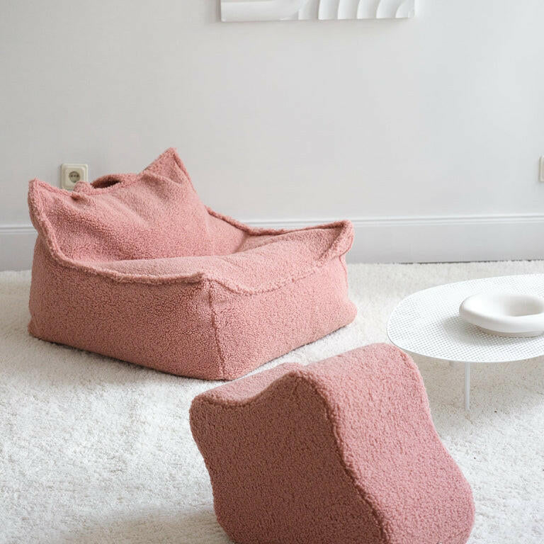 Guava Pink Cloud Pouffe