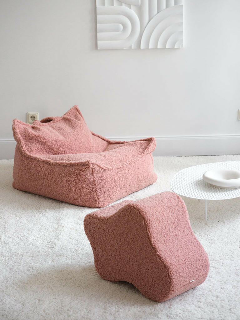 Guava Pink Cloud Pouffe