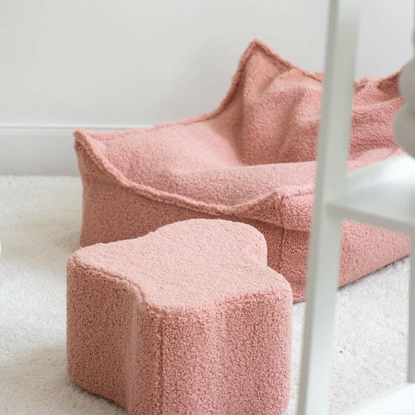 Guava Pink Cloud Pouffe