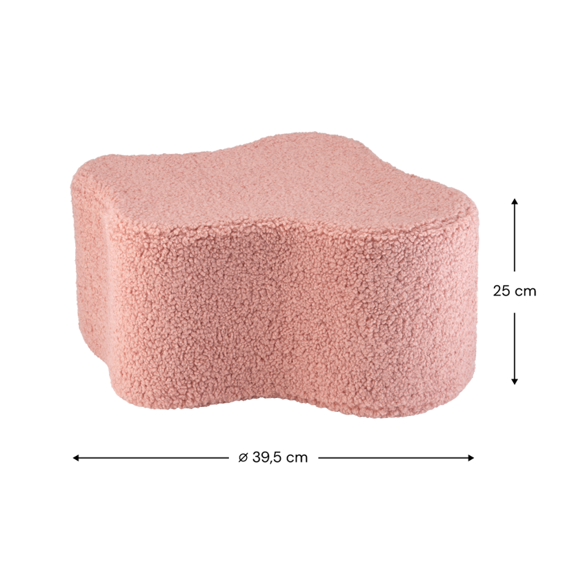 Guava Pink Cloud Pouffe
