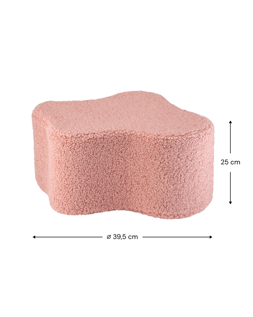 Guava Pink Cloud Pouffe