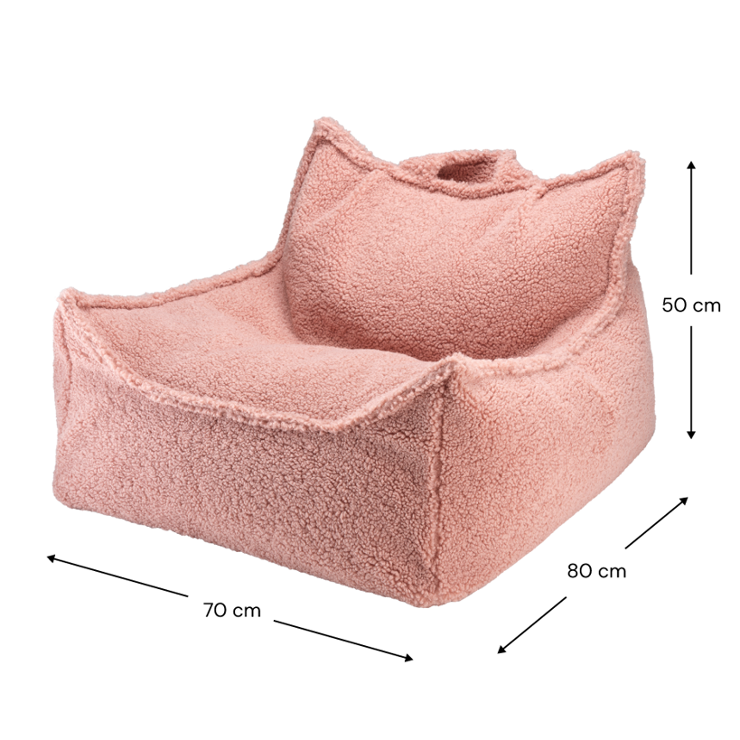 Guava Pink Beanbag Chair